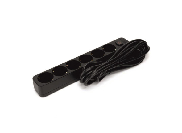 Extensão Elétrica 6x Schuko C/ Interruptor 3G1.5 3m Extensão Elétrica 6x Schuko C/ Interruptor 3G1.5 3m